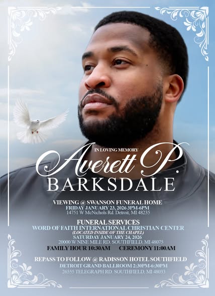 Read more about the article Obituary For Averett Barksdale- Detroit,MI